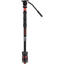 iFootage Cobra 3 Strike Aluminum Monopod with Low Profile Minipod Base&nbsp;and K5S Fluid Head