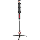 iFootage Cobra 3 Strike Aluminum Monopod with Low Profile Minipod Base&nbsp;and K5S Fluid Head