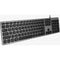 Macally Full-Size USB-C Keyboard with Built-In 3-Port USB Hub for Mac