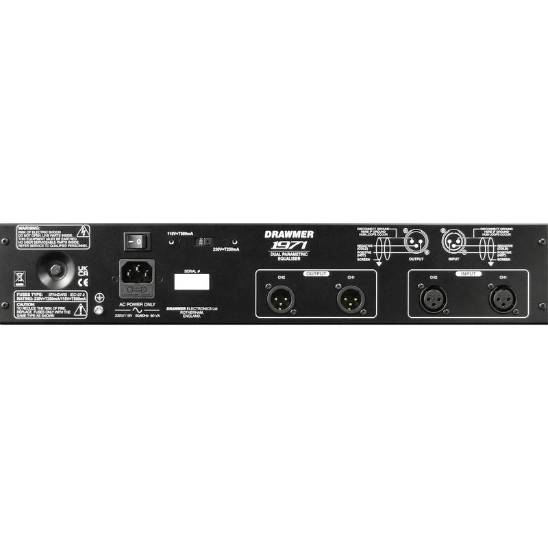 Drawmer 1971 Dual-Channel 4-Band Parametric Equalizer