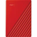 WD 6TB My Passport USB 3.2 Gen 1 External Hard Drive (Red)