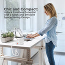 Uncaged Ergonomics Cube Wireless Charger Surge Protector Power Strip with USB Ports (White)