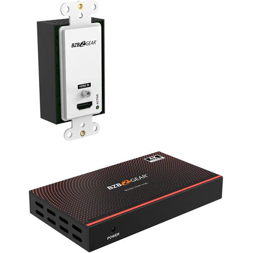 BZBGEAR 4K UHD 18Gbps HDMI Wall Plate Transmitter & Receiver Kit