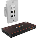 BZBGEAR 4K UHD 18Gbps HDBaseT HDMI/MDP/KVM Wall Plate Transmitter & Receiver Kit