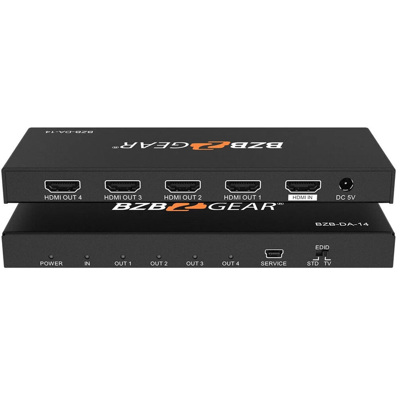 BZBGEAR 1x4 4K UHD HDMI Splitter