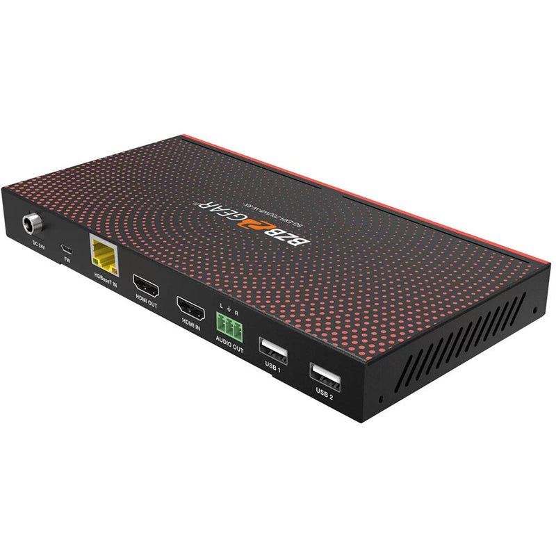 BZBGEAR 4K UHD 18Gbps HDBaseT HDMI/USB-C/KVM Wall Plate Transmitter & Receiver Kit