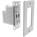 BZBGEAR 4K UHD 18Gbps HDBaseT HDMI/MDP/RS-232 Wall Plate Transmitter & Receiver Kit