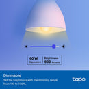 TP-Link Tapo L531E Smart Wi-Fi Light Bulb (Multicolor)
