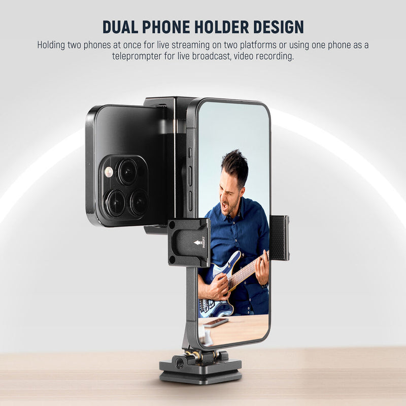 Neewer SP-08 Metal Dual Phone Tripod Mount