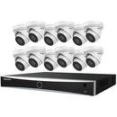 Hikvision EKI-K164T812A 16-Channel 12MP NVR with 4TB HDD & 12 8MP Turret Cameras Kit
