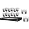 Hikvision EKI-K164T814A 16-Channel 12MP NVR with 4TB HDD, 12 8MP Turret Cameras & 2 8MP Dual-Lens Turret Cameras Panoramic Kit