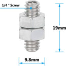 CAMVATE Hex 1/4"-20 Threaded Stud with Lock Nuts