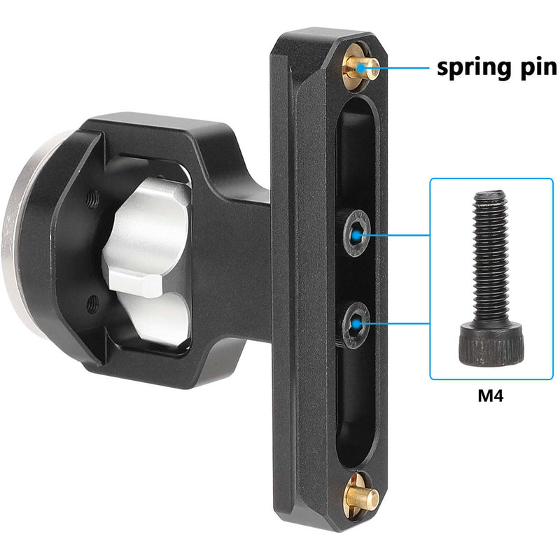 CAMVATE ARRI-Style Rosette Extension to NATO Rail Mount Adapter