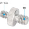 CAMVATE M8 Male to 1/4"-20 Male Screw Adapter Set (5-Pack)