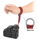 CAMVATE Paracord Wrist Strap (Red & Black)
