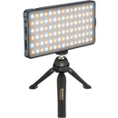 Genaray RGB-6X3S On-Camera RGB LED Light Panel with Tabletop Tripod Kit