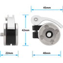 CAMVATE Quick Adjust Rosette Adapter with M6 Female and Male Mounts (Silver Lever)