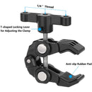 CAMVATE Super Crab Gripper Clamp (Black T-Handle)