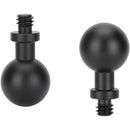 CAMVATE 17mm Ball to 1/4"-20 Screw Mount for Cameras (2-Pack)
