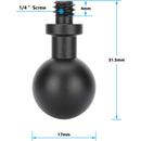 CAMVATE 17mm Ball to 1/4"-20 Screw Mount for Cameras (2-Pack)