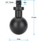 CAMVATE 17mm Ball to 1/4"-20 Screw Mount for Cameras (2-Pack)