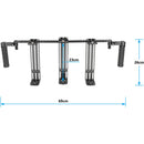 CAMVATE Triple Director's Monitor Cage with Dual Rubber Handgrips