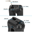 CAMVATE Side Handle with 1/4"-20 Thumbscrew Mounts