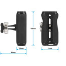 CAMVATE Side Handle with 1/4"-20 Thumbscrew Mounts