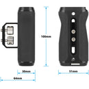 CAMVATE Side Handle with Dual 1/4"-20 Screw Mount