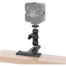 CAMVATE Spring Clip Clamp with Mini Ball Head Extension Arm