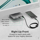 Plugable 6-in-1 USB-C Mounted Hub for 24" iMac (White)