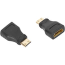 CAMVATE HDMI Female to Mini-HDMI Male Adapter (2-Pack)