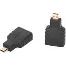 CAMVATE HDMI Female to Micro-HDMI Male Adapter (2-Pack)