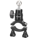 CAMVATE Handlebar Clamp Mount Holder with 17mm Ball & Adjustable Ball Head Mount