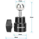 CAMVATE 17mm Ball to 1/4"-20 Thread Mini Ball Head Mount