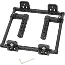 CAMVATE Dual Director's Monitor Cage with Cheese Plate-Style Handgrips