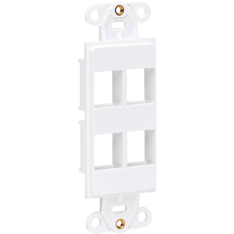 Tripp Lite 4-Port Decora-Style Vertical Center Plate Insert (White)