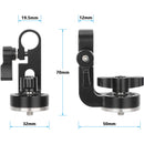 CAMVATE 15mm Rod Clamp to ARRI-Style Rosette Mount