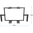 CAMVATE Dual Director's Monitor Cage with Cheese Plate-Style Handgrips (Large)