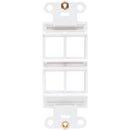 Tripp Lite 4-Port Decora-Style Vertical Center Plate Insert (White)