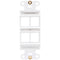 Tripp Lite 4-Port Decora-Style Vertical Center Plate Insert (White)