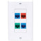 Tripp Lite 4-Port Decora-Style Vertical Center Plate Insert (White)