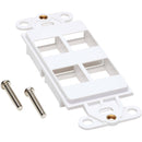 Tripp Lite 4-Port Decora-Style Vertical Center Plate Insert (White)