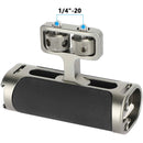 CAMVATE Side Handle with Dual 1/4"-20 Screw Mount (Black/Gray Olive)