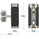 CAMVATE Side Handle with Dual 1/4"-20 Screw Mount (Black/Gray Olive)