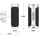 CAMVATE Side Handle with Dual 1/4"-20 Screw Mount (Black/Silver)