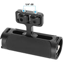 CAMVATE Side Handle with Dual 1/4"-20 Screw Mount (Black)