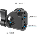 CAMVATE 15mm Rod Clamp with Anti-Twist Accessory Mounting