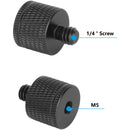 CAMVATE M5 Female to 1/4"-20 Male Screw Adapter Set (5-Pack)