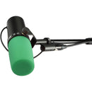 Auray WS-SM7 Windscreen for Shure SM7 Vocal Microphone (Green, 3-Pack)